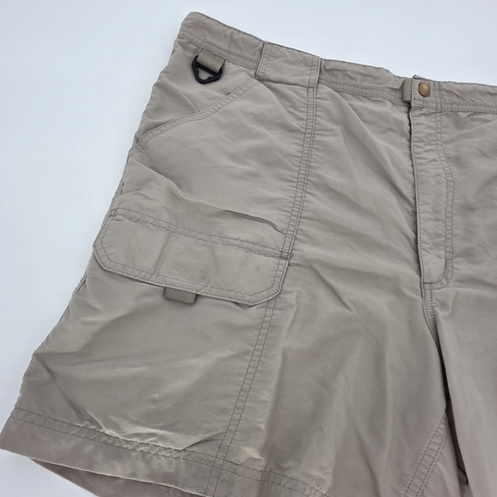 LL Bean Cargo Shorts Men 40 Hiking Nylon Mesh Outdoor Pockets Wicking Repellent - Picture 2 of 8